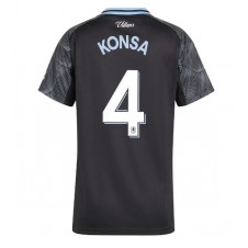 Aston Villa Ezri Konsa #4 Bortedrakt Kvinner 2025-26 Kortermet Aston Villa Ezri Konsa #4 Bortedrakt Kvinner 2025-26 Kortermet